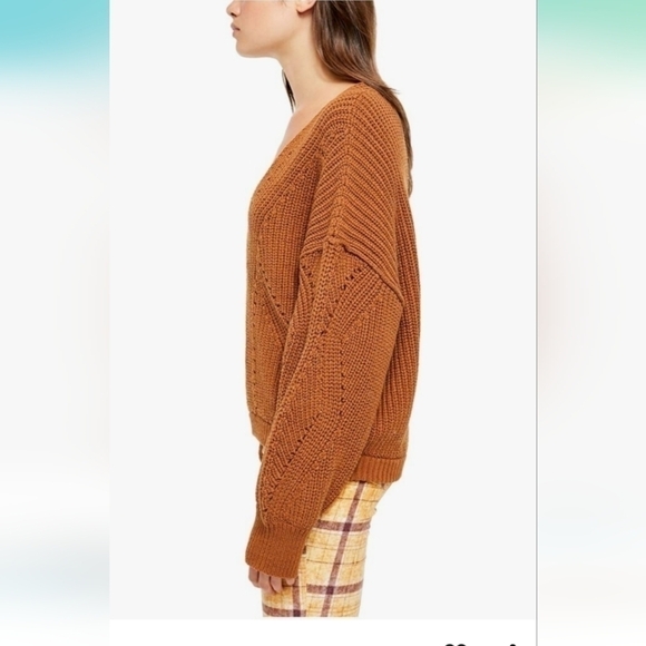 Free People All Day Long V-neck Sweater size XS - Picture 3 of 11